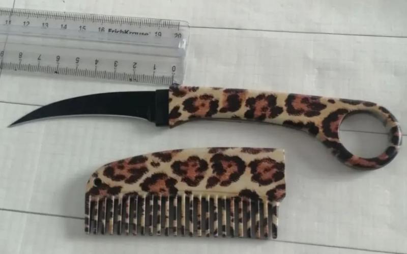 Расчёска с ножом в суде Екатеринбурга — женщина добровольно сдала опасный предмет приставам | В суде Екатеринбурга у женщины изъяли нож, спрятанный в расческе