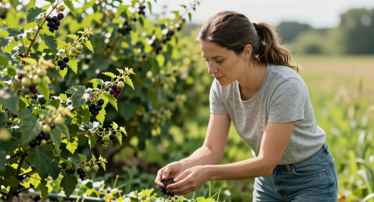 Сыплю 2 горсти под куст смородины во время завязи — и ягоды наливаются размером с черешню: слаще варенья