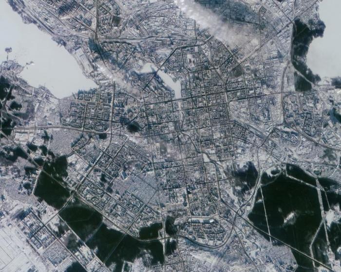 Уральский Новый год глазами «Роскосмоса»: корпорация показала снимки с орбиты | «Роскосмос» показал Урало-Сибирь с орбиты в новогоднюю ночь