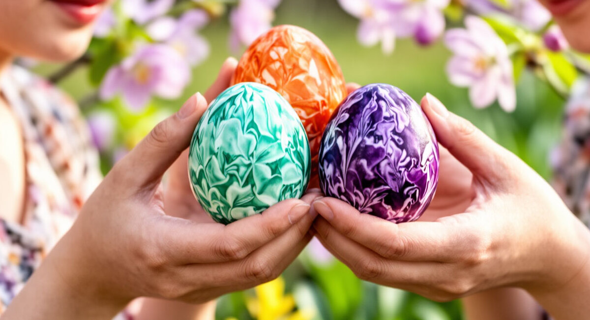 Начинаю покраску с этого простого ингредиента из шкафа — яйца не трескаются при варке, даже если кипяток бурлит