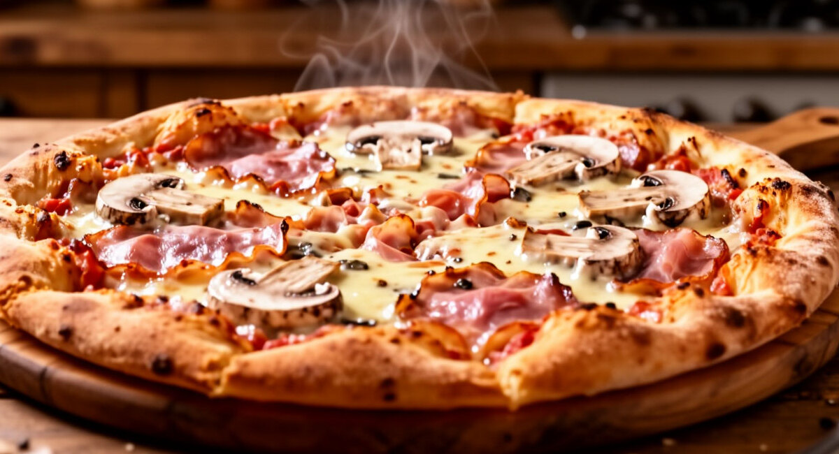 Ленивая пицца с ветчиной и грибами — быстро и без заморочек: простейший рецепт вкусноты