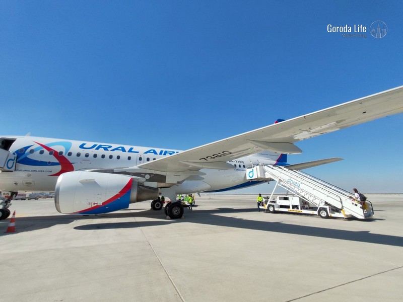 Самолет «Уральских авиалиний» столкнулся с птицей — рейс задержали | Во Владикавказе самолет «Уральских авиалиний» столкнулся с птицей