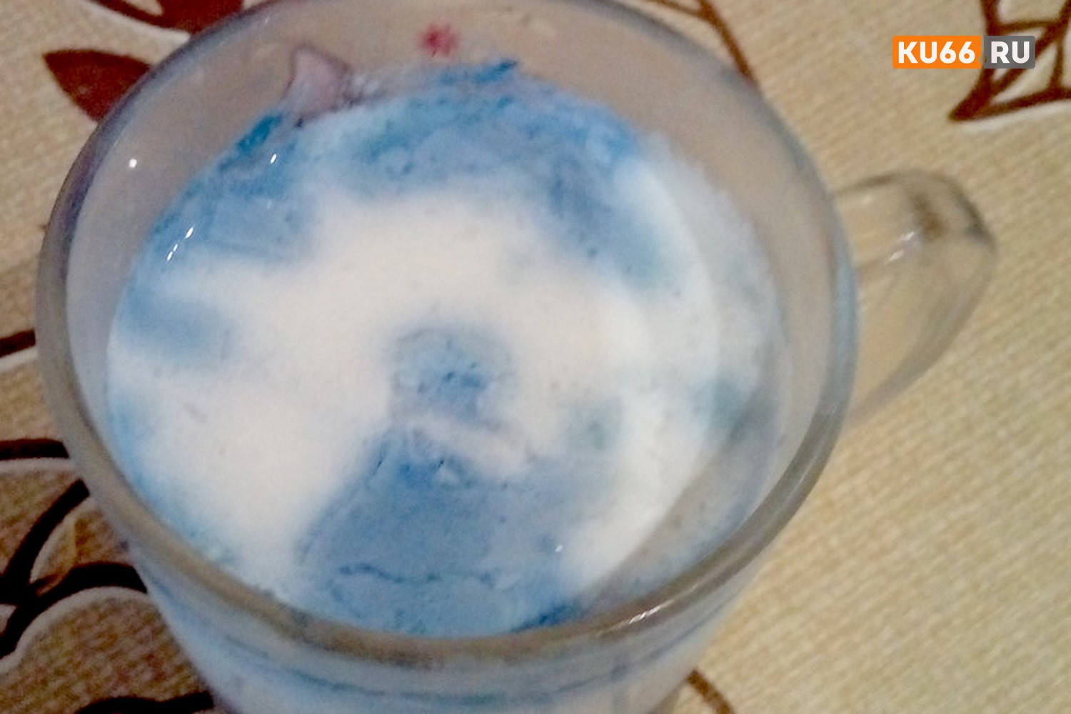 Житель Каменска-Уральского решил сделать простоквашу из магазинного молока и неприятно удивился – скиснув, продукт посинел...