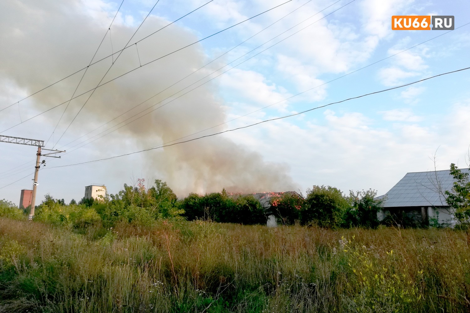 Накануне под Каменском-Уральским произошел крупный пожар. ФОТО