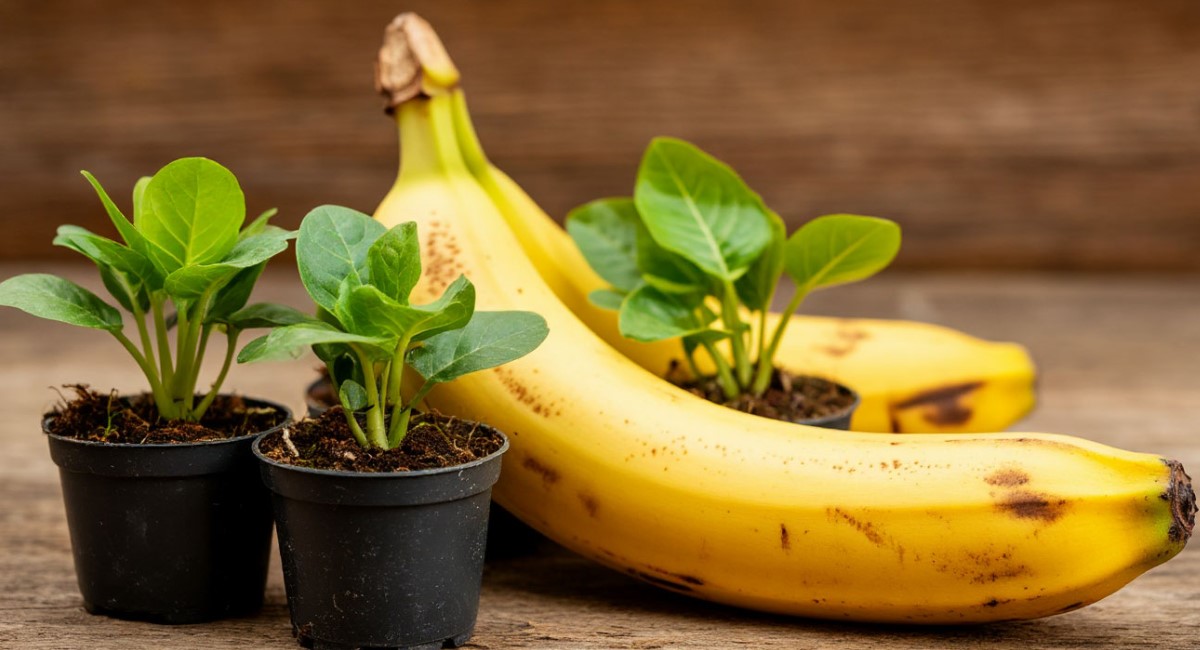 Банановая кожура в банке с водой — настаиваю 3 дня и поливаю: рассада пышет здоровьем