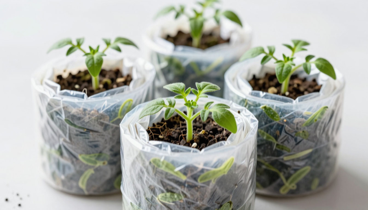 Секрет огородников со стажем: сею томаты в "улитки" из подложки — корни мощные, рассада не болеет