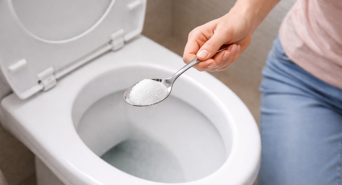 Заливаю 3 ст. ложки в унитаз на ночь — и известковый панцирь отваливается кусками: ни налета, ни ржавчины