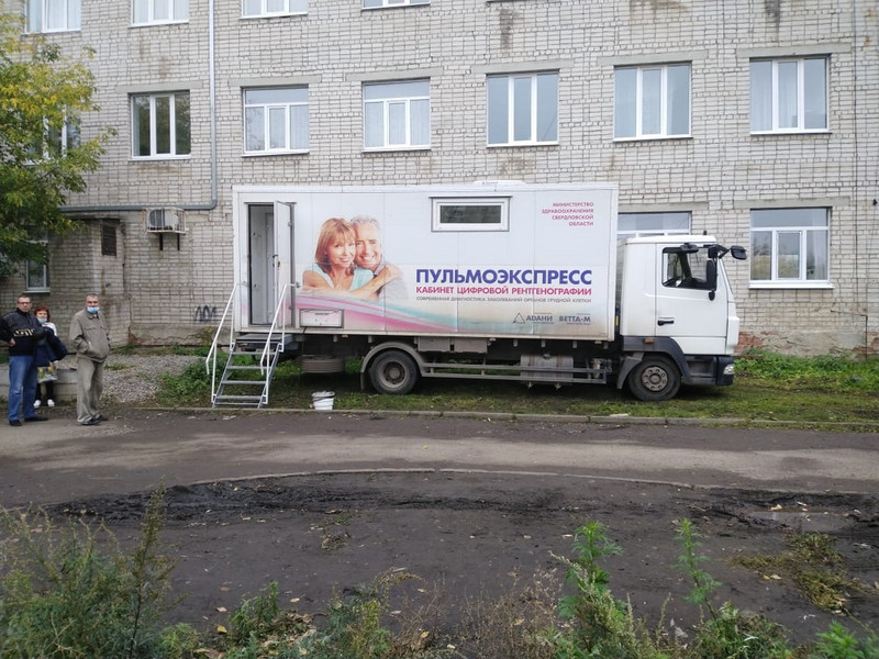 Культура по-нашему. Около передвижного флюорографа по ул. Добролюбова в Каменске-Уральском валяются кучи бахил — люди выбрасывают сами!