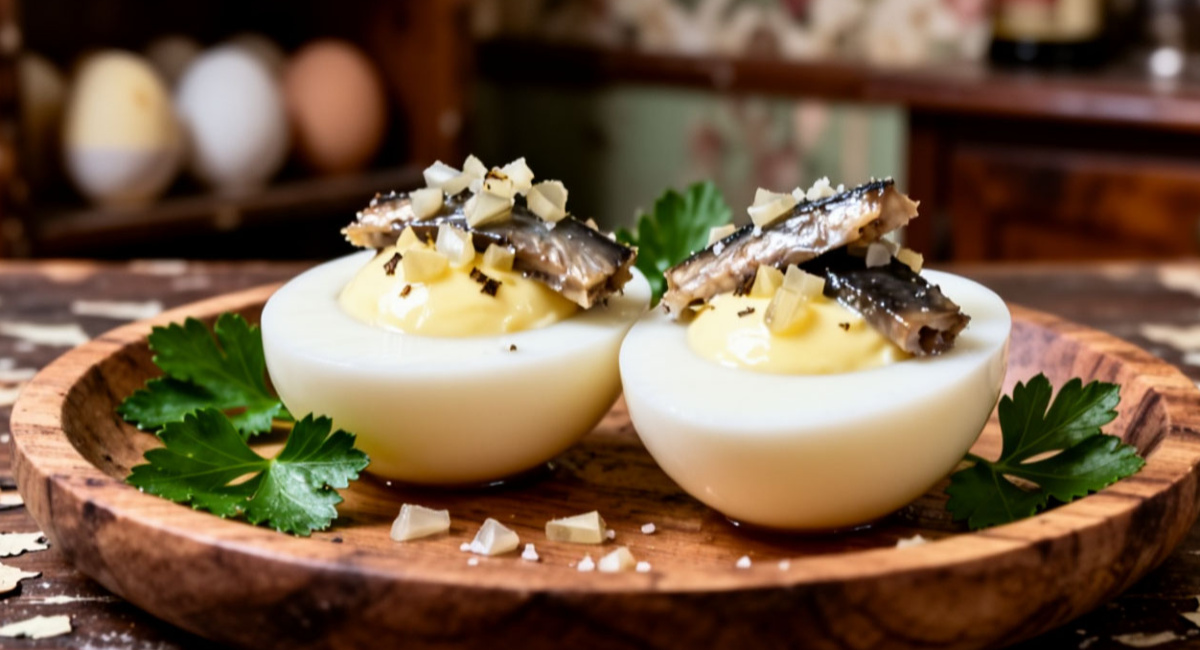 Любимая закуска Хрущева: "Яйца по-советски" с килькой и чесноком — необыкновенное блюдо из прошлого