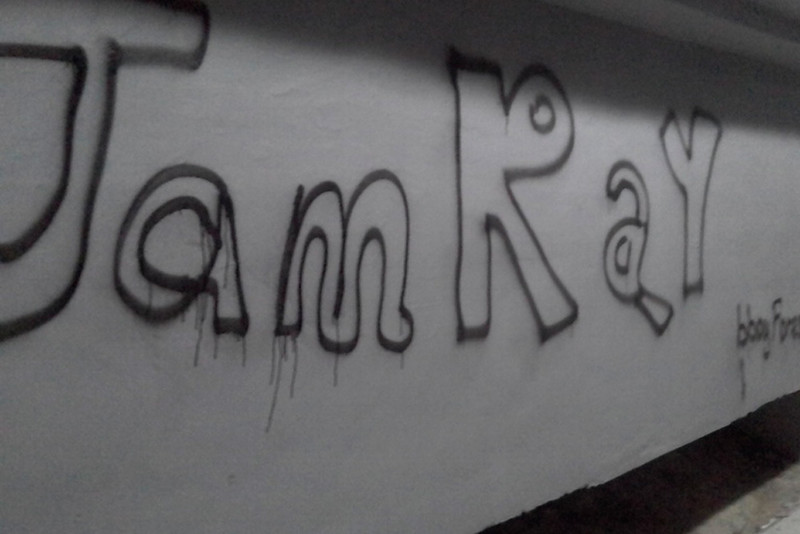 Коммунальщики просят каменцев сообщать о надписях на фасадах домов — правда, ни одного вандала за последние годы полиция не поймала