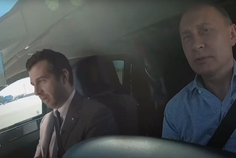 Путин "прокатил" Урганта на машине