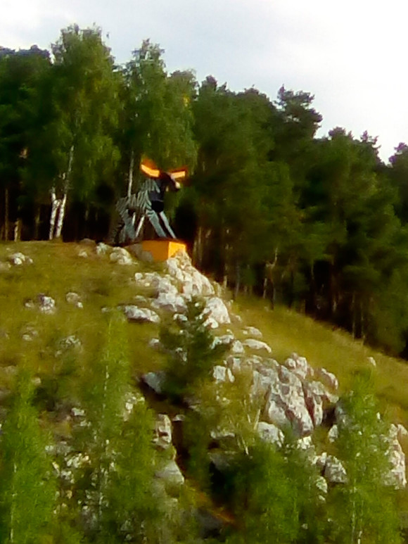 Лось стал... зеброй. Неизвестные «художники» разукрасили один из самых известных памятников в Каменске. Жители неустанно возмущаются