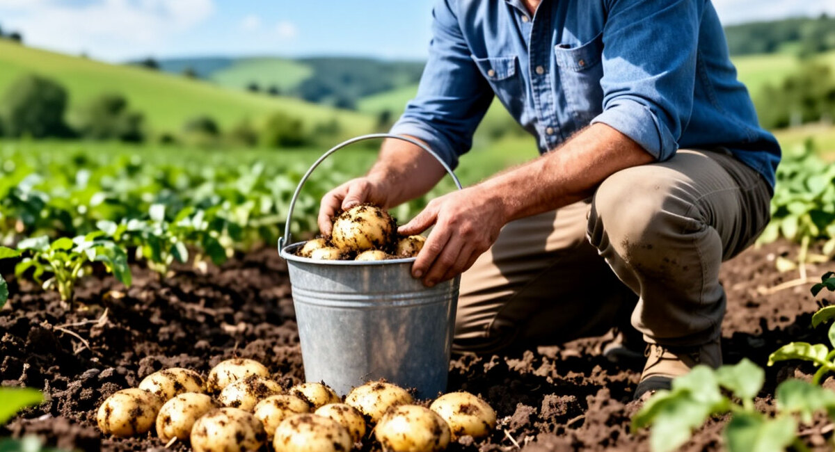 3 ложки в лунку при посадке картофеля — и клубни ровные, как на подбор: урожайность в 2 раза выше