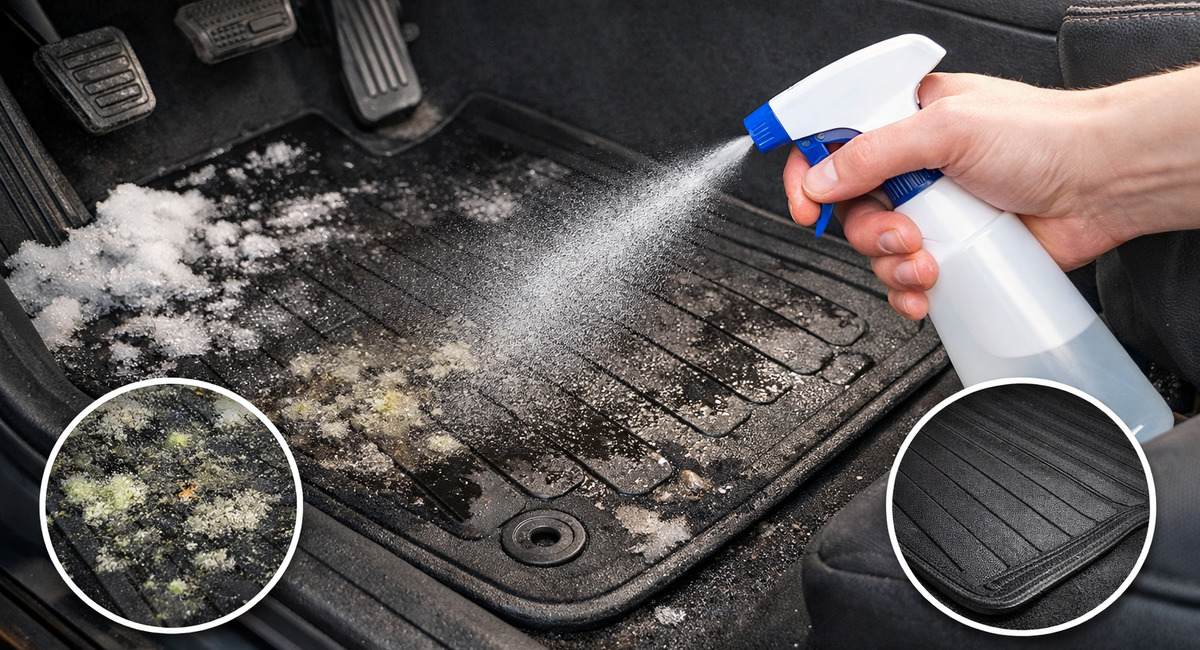 Брызгаю 2 пшика на коврики — и запах сырости исчезает навсегда: никакой плесени даже после зимы