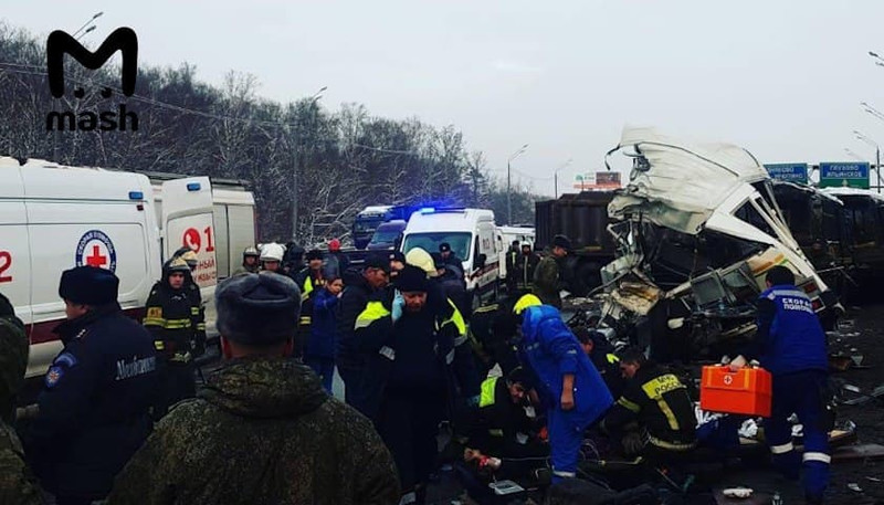 Водитель самосвала рассказал о причине аварии на Новорижском шоссе