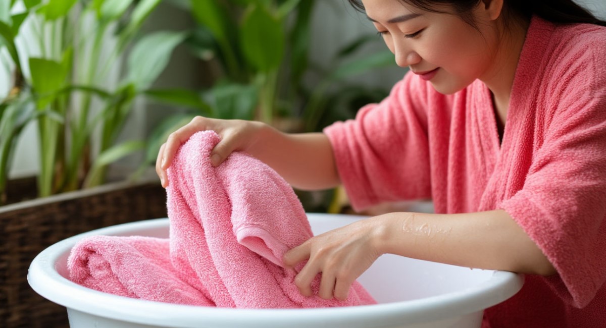 Китайцы никогда не стирают кухонные полотенца порошком: добавляют это в кипяток и забывают о пятнах