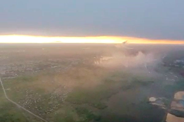 В небе над Каменском-Уральским пассажиры аэростата засняли уникальное природное явление. ВИДЕО