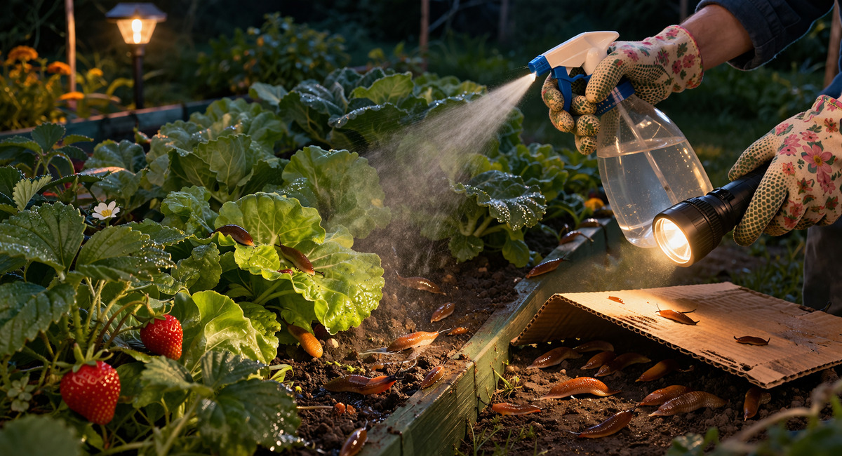 Опрыскала слизней "дешманской" жижей: укокошила всю орду за 30 минут - вот это результат