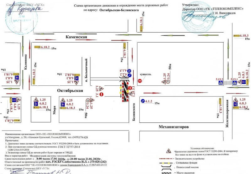 В среду утром в Каменске-Уральском из-за ремонта теплотрассы коммунальщики перекроют движение на перекрестке Октябрьской и Белинского