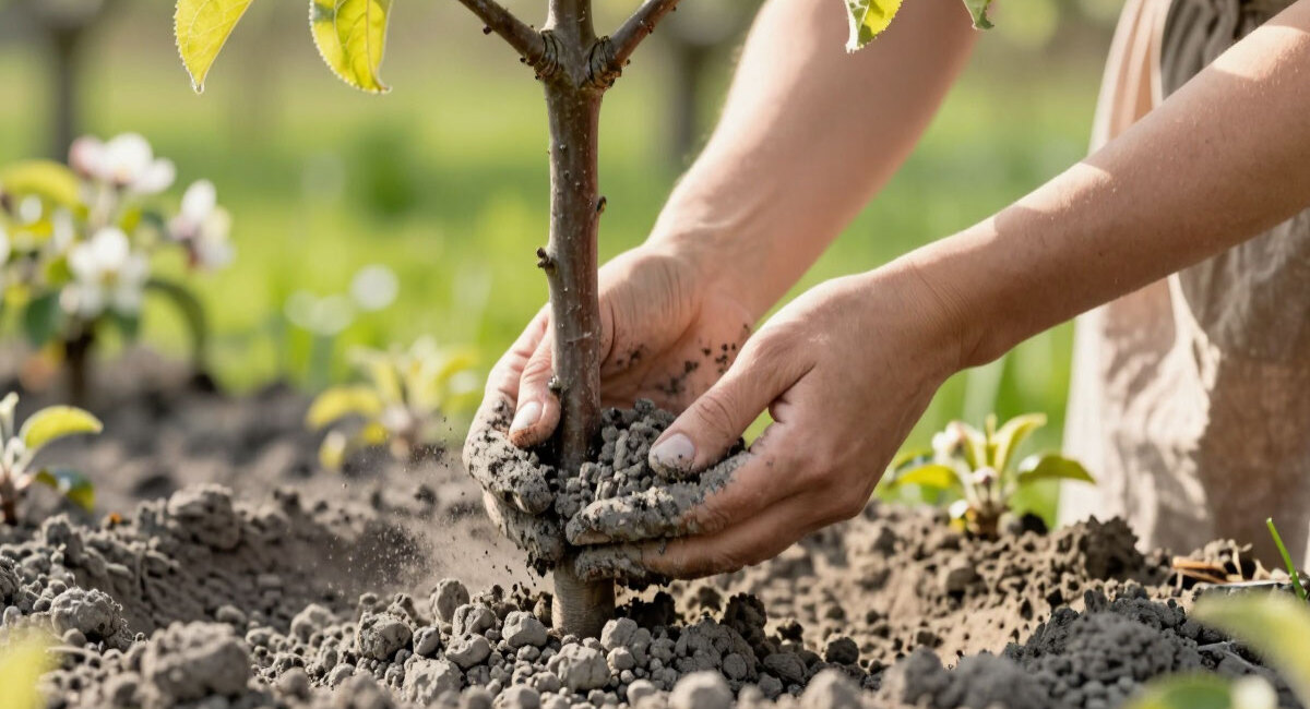 1 горсть под яблоню в апреле — и плоды наливаются янтарным боком: урожай такой, что ветки подпираю