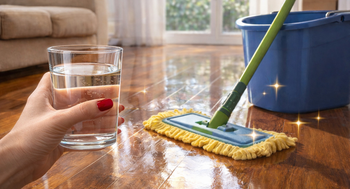 Наливаю 1 стакан в воду для мытья полов — и они блестят как после восковки, а пыль не садится неделю