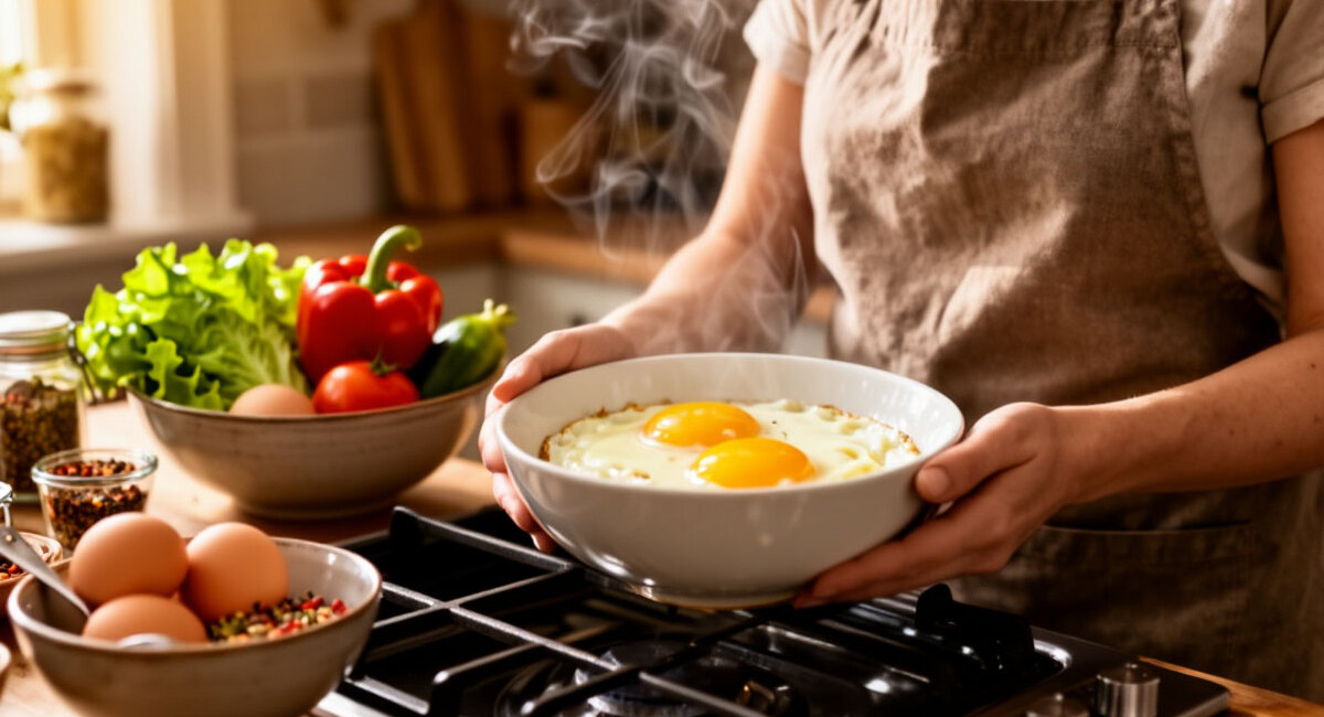 Жарить яичницу на сковороде — прошлый век: шеф-повар показал способ в духовке — красивый край и нежный желток