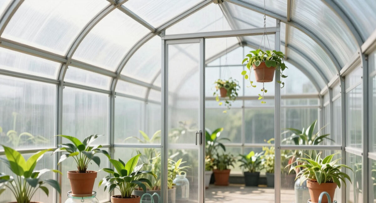 Гибкое стекло — революция в теплицах: не бьётся, гнётся под любой угол, монтируется за час