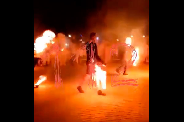 Пять человек пострадали во время огненного шоу под Воронежем