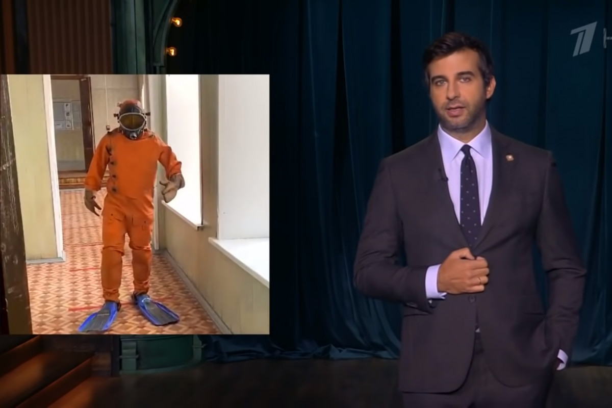 В программе «Вечерний Ургант» показали водолаза на рязанских выборах