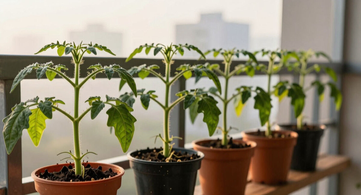 Как только вынесли рассаду на застекленный балкон — сразу: 1 хитрость, и сеянцы не получат ожогов