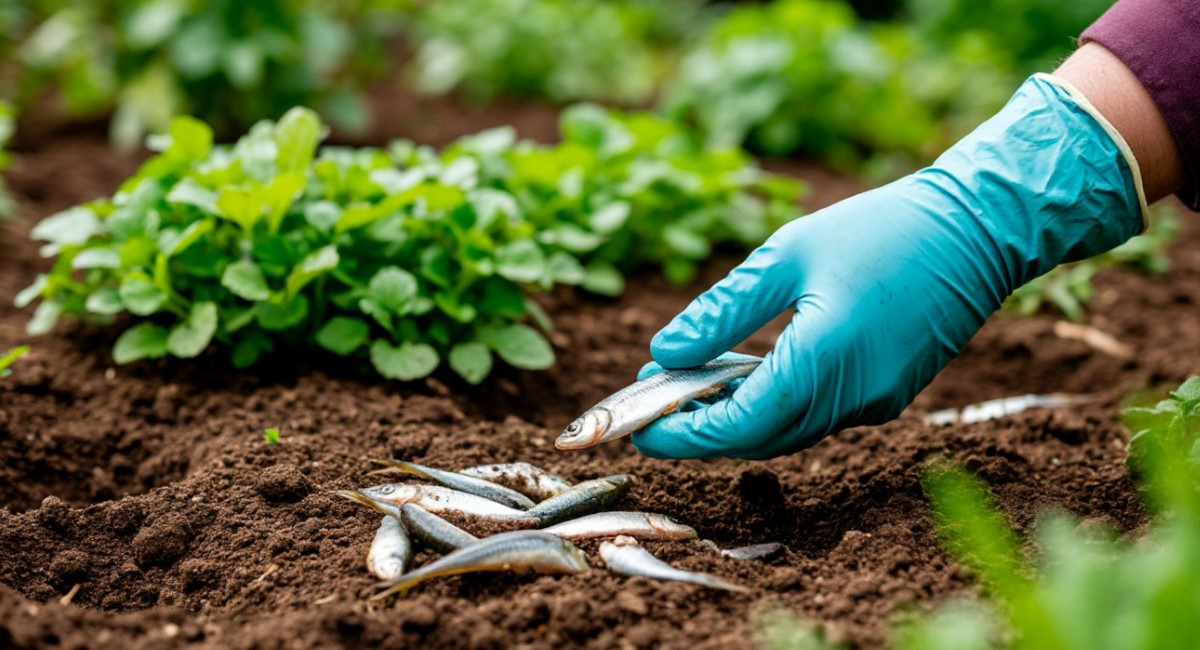 Подкармливаю рыбой лунки — и с куста собираю по 3 ведра томатов: помидоры сочные, мясистые и не гниют