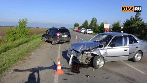 В четверг под Каменском-Уральским в результате ДТП пострадали два водителя