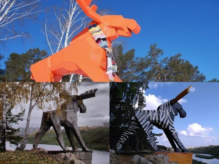 Легендарный лось Каменска-Уральского: 40 лет на страже города! | Скульптуре лося в Каменске-Уральском исполнилось 40 лет