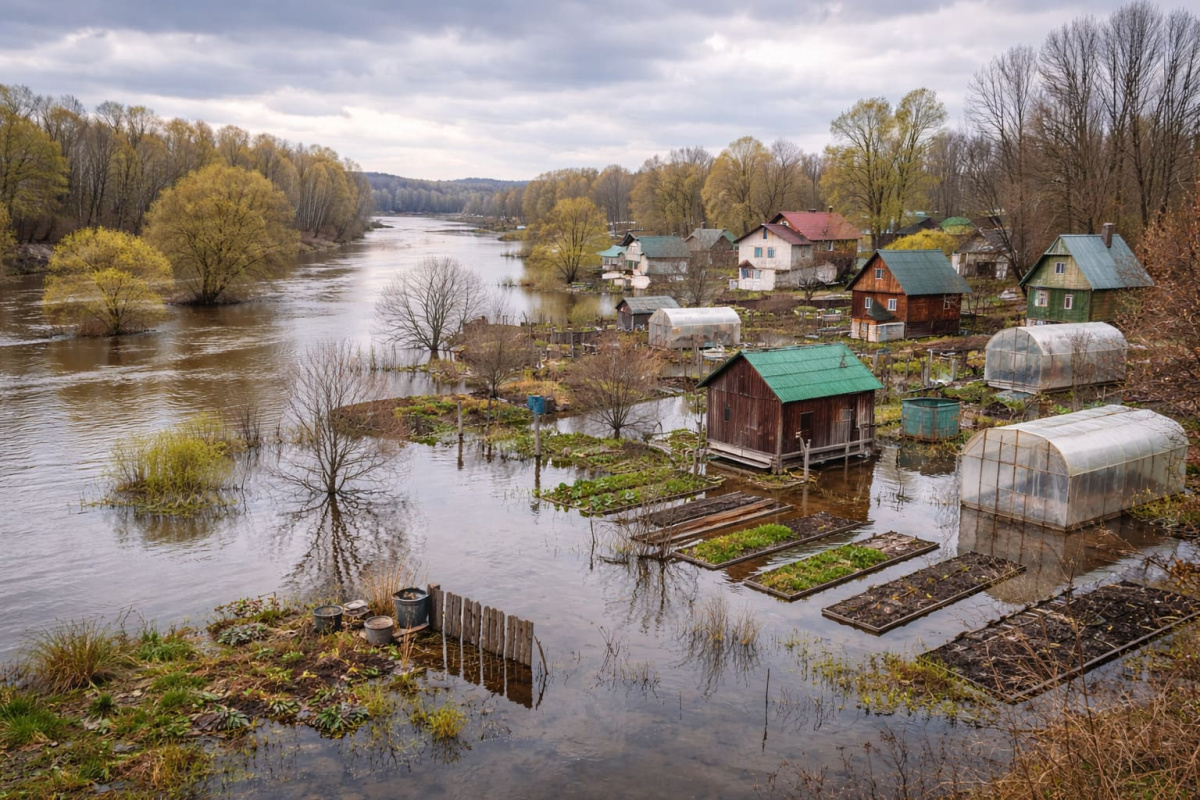 19 рек выйдут из берегов: где в России затопит огороды уже в апреле | 19 рек выходят из берегов: где в России затопит огороды в апреле