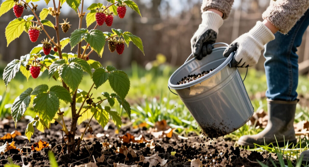 Малине — как спортсмену перед стартом: 1 ведро перегноя под куст весной — летом ягоды размером с наперсток, слаще варенья