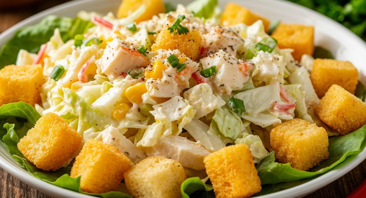 Сытный и вкусный салат "Хрумка" с пекинской капустой: готовится за 7 минут — улетное сочетание ингредиентов 