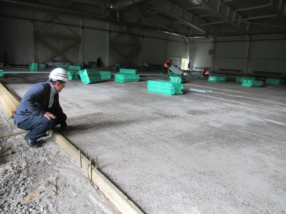 Ледовая арена: первый этап завершен