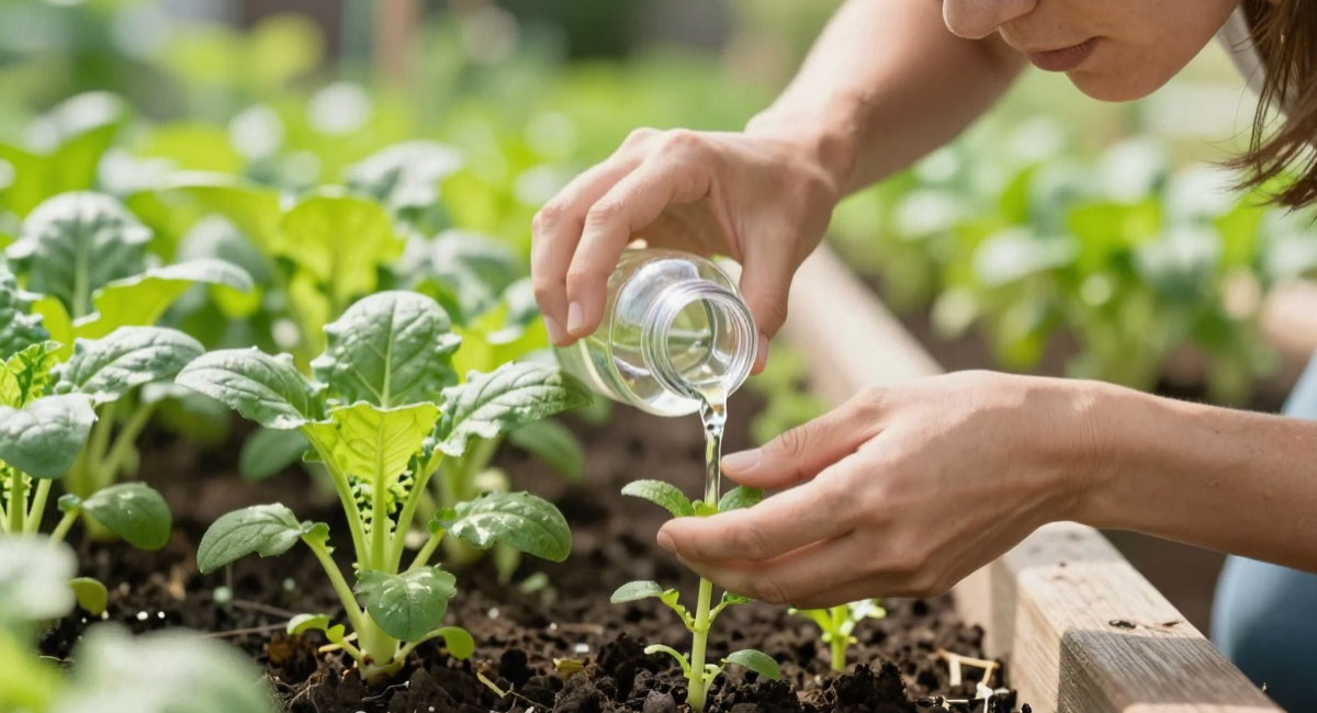 Беру семена и замачиваю в этой жидкости на час — всходы появляются через 3 дня вместо 2 недель