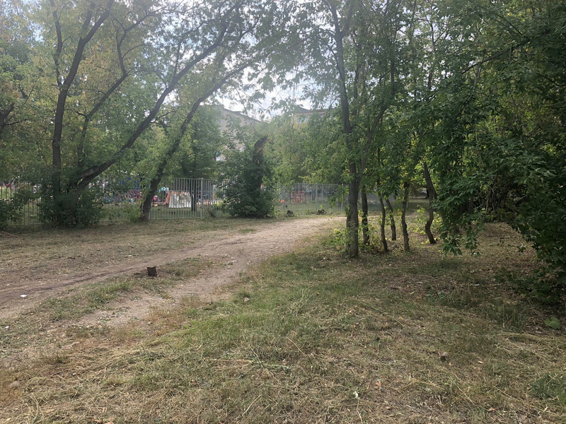 На проблемной территории у детсадов в Каменске, где царили заросли и кучи мусора, навели порядок. Отсюда вывезли три самосвала хлама