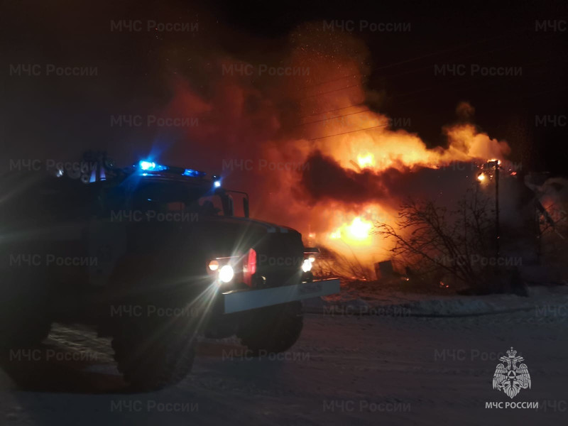 Под Каменском сгорел жилой дом